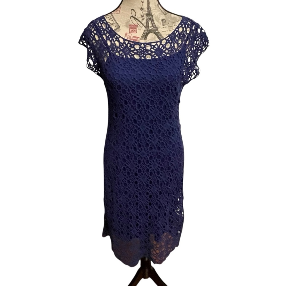 Lauren Ralph Lauren Navy Lace Dress